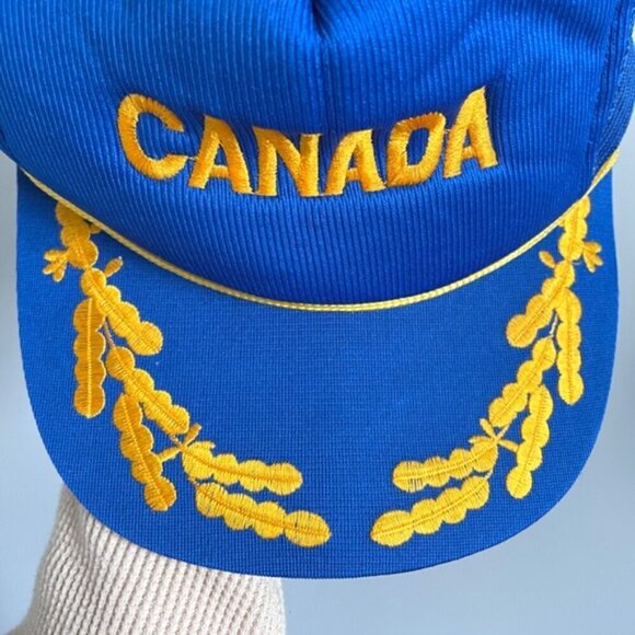 Vintage CANADA Blue Foam Truckers Cap - O/S, Unisex 🇨🇦 - Picture 3 of 8